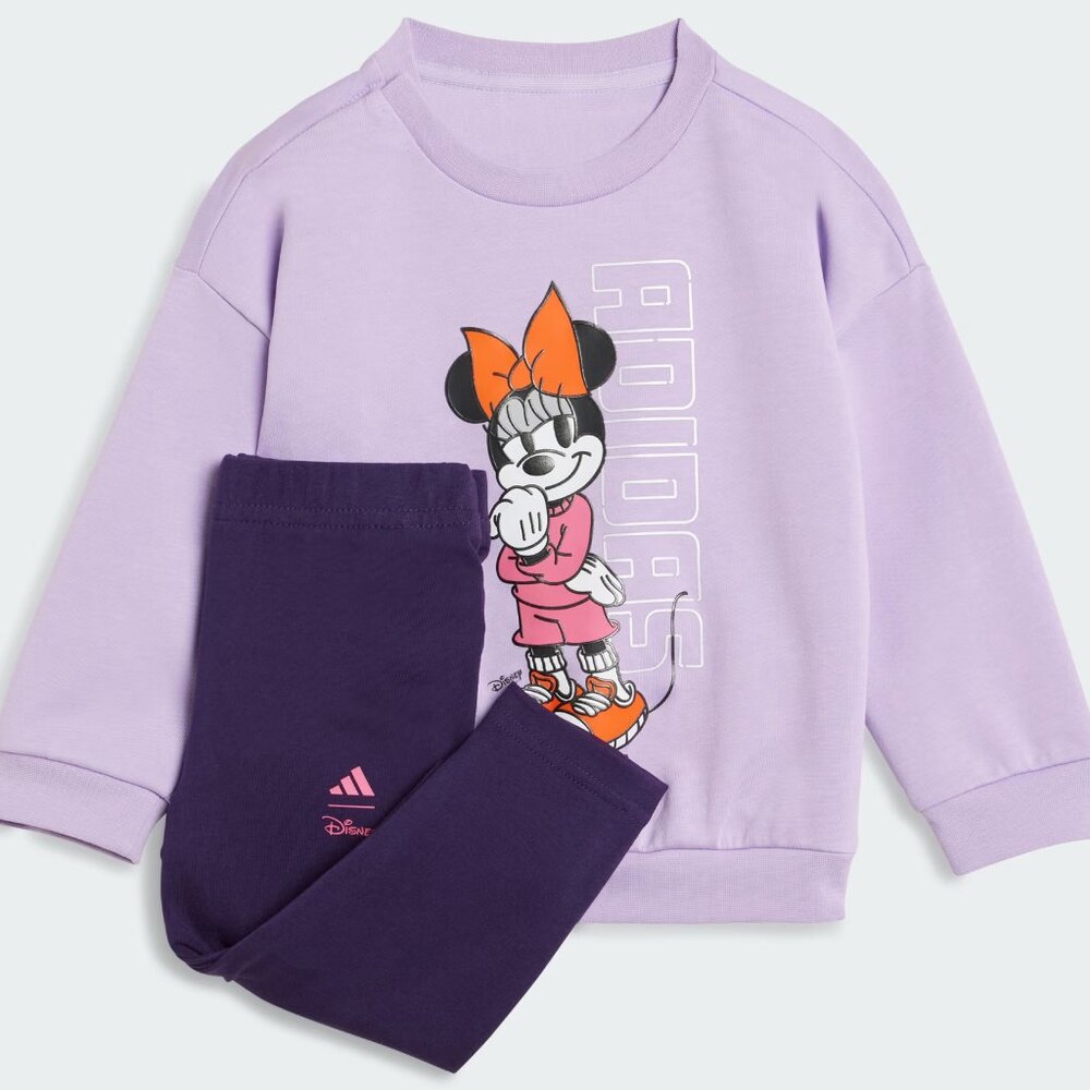 Adidas 2 pc Adorable Disney Minnie Mouse Jogger Kids Set